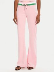 Juicy Couture Spodnie dresowe Velour JCWBJ225352 Różowy Regular Fit. Czerwone spodnie dresowe damskie Juicy Couture, bez wzorów, z dresówki. Za 309.99 zł.