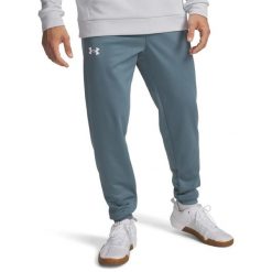 Spodnie dresowe męskie Under Armour Fleece Joggers. Niebieskie spodnie sportowe męskie Under Armour, m, bez wzorów, z dresówki. Za 255.50 zł.