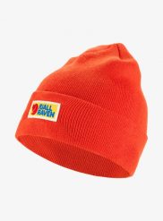 Czapka zimowa Fjallraven Vardag Classic Beanie - flame orange. Brązowe czapki damskie Fjällräven, na zimę, bez wzorów, z dzianiny, klasyczne. Za 109.99 zł.