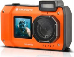 Aparat Podwodny Wodoszczelny 7m 24mp 4k 2x Lcd 18x Zoom / Agfaphoto Wp9500 Pomarańczowy. Aparaty kompaktowe AgfaPhoto. Za 647.48 zł.