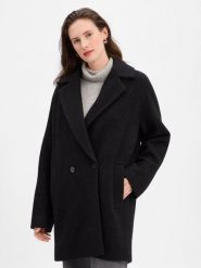 BOSS Płaszcz wełniany - Calodino2 Kobiety Wełna czarny, 42. Czarne płaszcze damskie Boss, bez wzorów, z materiału, eleganckie, bez kołnierzyka, bez kaptura. Za 1,599.95 zł.