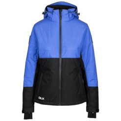 Dlx Jaclyn - kurtka narciarska damska Baja Blue. Niebieskie kurtki sportowe damskie DLX, na zimę, l, bez wzorów, z futra, bez ramiączek, bez kaptura, narciarskie. Za 591.45 zł.