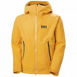Kurtka narciarska Helly Hansen Verglas BC. Żółte kurtki sportowe męskie Helly Hansen, na zimę, m, bez wzorów, bez kaptura, narciarskie. Za 1,613.00 zł.