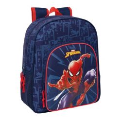 Plecak szkolny SPIDERMAN Poliester 300D. Niebieskie plecaki męskie SPIDERMAN, bez wzorów, z poliesteru. Za 143.70 zł.