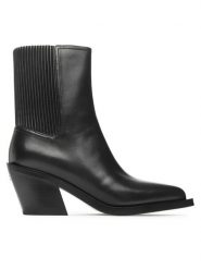 Coach Botki Prestyn Lth Bootie CN136 Czarny. Czarne botki damskie Coach, bez wzorów, ze skóry, bez obcasa, na słupku, bez zapięcia. Za 1,529.00 zł.