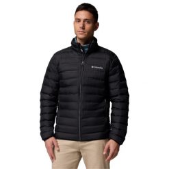 Kurtka sportowa męska Lake 22 II Down Hooded Jacket. Czarne kurtki sportowe męskie Columbia, l, bez wzorów, z materiału, bez kaptura, trekkingowe. Za 449.99 zł.
