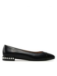 Stuart Weitzman Baleriny Pearl Flat SB753 Czarny. Czarne balerinki damskie Stuart Weitzman, bez wzorów, ze skóry, bez obcasa, bez zapięcia. Za 1,779.00 zł.