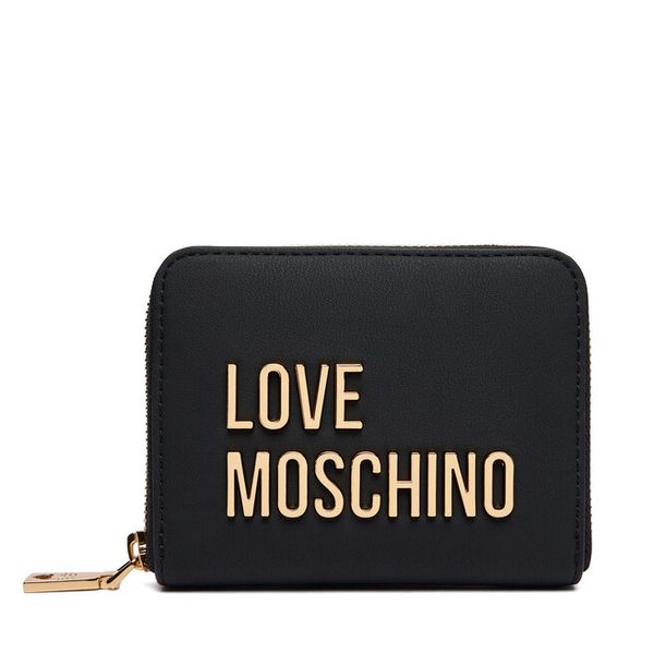 Portfel LOVE MOSCHINO. Czarne portfele damskie Love Moschino. Za 399.99 zł.