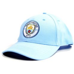 Czapka Manchester City licencjonowana. Niebieskie czapki damskie MANCHESTER CITY, bez wzorów. Za 92.00 zł.