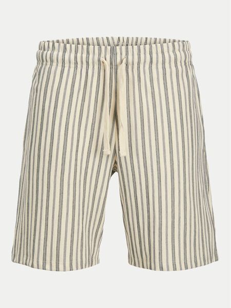 Jack & Jones Szorty materiałowe Jaide 12275412 Beżowy Relaxed Fit. Brązowe szorty męskie Jack & Jones, bez wzorów, z bawełny. Za 99.99 zł.