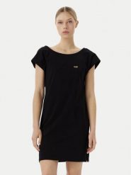 EA7 Emporio Armani Sukienka letnia 7W001478 AF10373 UC001 Czarny Relaxed Fit. Czarne sukienki damskie EA7 Emporio Armani, na lato, s, bez wzorów, z bawełny, bez kołnierzyka, bez ramiączek. Za 349.99 zł.