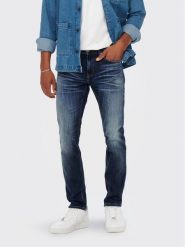 Only & Sons Jeansy Weft 22023251 Granatowy Regular Fit. Niebieskie jeansy męskie Only & Sons, z bawełny. Za 169.99 zł.
