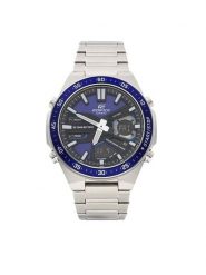 Casio Zegarek Edifice EFV-C110D-2AVEF Srebrny. Szare zegarki męskie Casio, bez wzorów, srebrne. Za 489.99 zł.