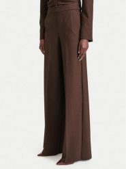 Marella Spodnie palazzo Ghinea 2623136052 Brązowy Wide Leg. Brązowe spodnie materiałowe damskie Marella, bez wzorów, z materiału. Za 1,039.00 zł.