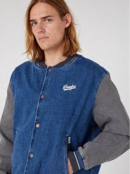 Wrangler Kurtka bomber Baseball W48272Z90 112331618 Niebieski Regular Fit. Niebieskie kurtki męskie Wrangler, m, bez wzorów, z bawełny, bez kaptura. Za 439.99 zł.