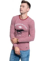 MĘSKA KOSZULKA MUSTANG ANTON C LOGO 1009955 7145. T-shirty męskie Mustang, m, bez wzorów, bez kołnierzyka, bez ramiączek. W wyprzedaży za 39.99 zł.
