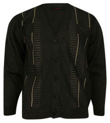 Kardigan, Sweter Zapinany na Guziki Brązowy, Elegancki -KINGS- Męski. Brązowe swetry męskie Kings, l, bez wzorów, z bawełny, casualowe, bez kołnierzyka, bez ramiączek. Za 167.00 zł.