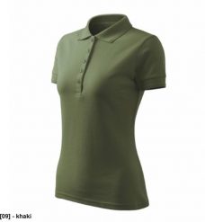 Pique Polo Free - ADLER - Pique Polo Free - Koszulka polo damska, 200 g/m2, 65 % bawełna, 35 % poliester - khaki M. Brązowe bluzki damskie MALFINI, m, bez wzorów, z bawełny, bez kołnierzyka, bez ramiączek. Za 53.42 zł.