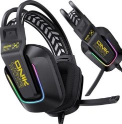 Słuchawki Onikuma ONIKUMA X13 Słuchawki gamingowe nauszne RGB : Kolor - czarny. Czarne słuchawki nauszne Onikuma. Za 89.99 zł.