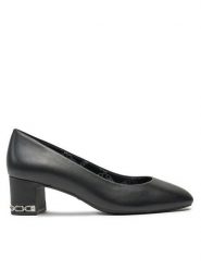 MICHAEL Michael Kors Czółenka June Flex Mid Pump 40T4JUMP1L Czarny. Czarne czółenka damskie MICHAEL Michael Kors, bez wzorów, ze skóry, bez obcasa, bez zapięcia. Za 569.99 zł.