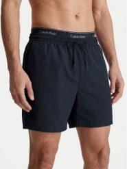 Calvin Klein Swimwear Szorty kąpielowe LV00N61023 Czarny. Czarne kąpielówki męskie Calvin Klein Swimwear, bez wzorów, z syntetyku. Za 289.99 zł.