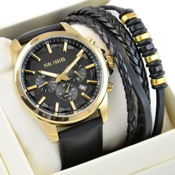 Zestaw męski zegarek męski Paul Lorens MAKALU PL20010A-1A2 + bransoletka. Zegarki męskie Paul Lorens, bez wzorów. Za 299.00 zł.