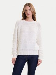 Mustang Sweter Silas 1016782 Écru Regular Fit. Swetry nierozpinane damskie Mustang, s, bez wzorów, z bawełny, bez kołnierzyka, bez ramiączek. Za 259.99 zł.