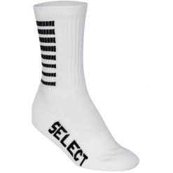 Skarpety piłkarskie treningowe męskie Select Striped białe. Białe skarpety męskie Select, bez wzorów. Za 37.14 zł.