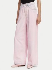 Tommy Jeans Jeansy DW0DW22372 Różowy Loose Fit. Czerwone jeansy damskie Tommy Jeans, bez wzorów, z jeansu. Za 529.99 zł.