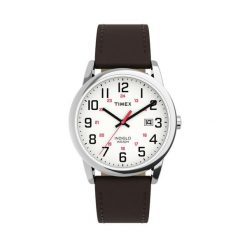 Zegarek Timex. Brązowe zegarki męskie Timex, bez wzorów. Za 379.99 zł.