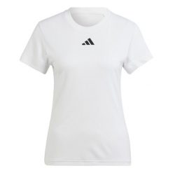 Koszulka Tennis FreeLift. Białe bluzki damskie Adidas, l, bez wzorów, z materiału, sportowe, bez kołnierzyka, bez ramiączek. W wyprzedaży za 181.35 zł.