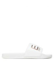 EA7 Emporio Armani Klapki 7X000108 AF15118 MZ095 Biały. Białe klapki damskie EA7 Emporio Armani, bez wzorów, z tworzywa sztucznego, bez obcasa, bez zapięcia. Za 149.99 zł.