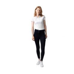 Termoaktywne legginsy jeździeckie damskie z pełnym gripem Horze Mira. Niebieskie legginsy damskie HORZE, bez wzorów, z materiału. Za 391.00 zł.
