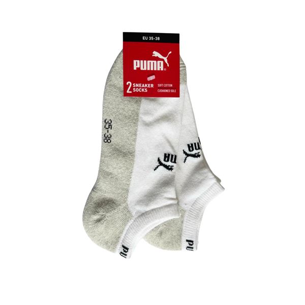 Puma Skarpety 2-Pack 93899601. Białe skarpetki damskie Puma, bez wzorów, z bawełny. Za 53.05 zł.