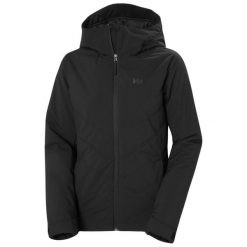 Damska kurtka narciarska Helly Hansen Alpine. Czarne kurtki sportowe damskie Helly Hansen, na zimę, bez wzorów, bez ramiączek, bez kaptura, narciarskie. Za 1,084.00 zł.