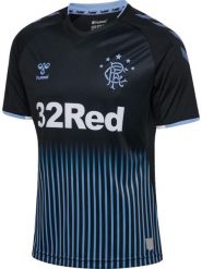 Hummel T-shirt S/S Rangers FC Away 19/20 z poliestru – BLACK. Czarne t-shirty damskie Hummel, m, bez wzorów, klasyczne, bez kołnierzyka, bez ramiączek. Za 288.00 zł.