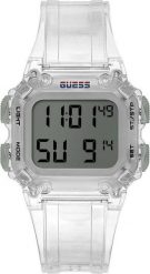 Zegarek Guess Zegarek męski Guess GW0270G1 bezbarwny. Zegarki męskie Guess, z aplikacjami. Za 359.00 zł.