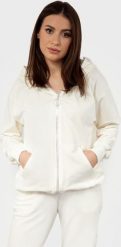 Dkaren Bluza DK-K-B4 ECRU BAWEŁNA (kolor ecru, rozmiar XL). Bluzy damskie DKaren, xl, bez wzorów, z bawełny, bez ramiączek, bez kaptura. Za 149.10 zł.