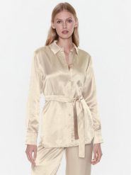 Max Mara Leisure Koszula Holiday 23311102 Beżowy Regular Fit. Brązowe koszule damskie Max Mara Leisure, bez wzorów, z wiskozy, bez kołnierzyka, bez ramiączek. Za 529.99 zł.