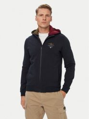 Aeronautica Militare Bluza 262FE2097UF00662 Granatowy Regular Fit. Niebieskie bluzy męskie Aeronautica Militare, m, bez wzorów, z bawełny, bez ramiączek, bez kaptura. Za 714.99 zł.