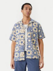 Quiksilver Koszula Schank EQYWT04632 Niebieski Regular Fit. Niebieskie koszule męskie Quiksilver, m, bez wzorów, z bawełny, bez kołnierzyka, bez ramiączek. Za 299.99 zł.