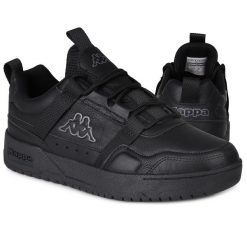 Buty męskie sportowe Kappa BRADOCK. Czarne buty sportowe męskie Kappa, bez wzorów, z gumy, bez zapięcia. Za 159.00 zł.