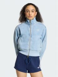 Adidas Kurtka jeansowa Firebird KQ6492 Niebieski Slim Fit. Niebieskie kurtki damskie Adidas, m, bez wzorów, z bawełny, bez kaptura. Za 332.99 zł.