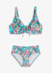 Bikini minimizer na fiszbinach (kompl. 2-cz.). Niebieskie bikini bonprix, bez wzorów. Za 119.99 zł.
