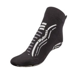Skarpety techniczne Wellness dla dorosłych Fitness antypoślizgowe czarny/srebrny. Czarne skarpety męskie R-EVENGE, bez wzorów, z lycry. Za 130.89 zł.
