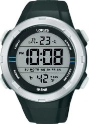 Zegarek męski Lorus R2301QX9 czarny. Czarne zegarki męskie Lorus, bez wzorów. Za 225.42 zł.