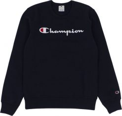 Champion Bluza męska Champion Crewneck granatowa 220254 BS501 XL. Bluzy męskie Champion, m, bez wzorów, bez ramiączek, bez kaptura. Za 232.01 zł.