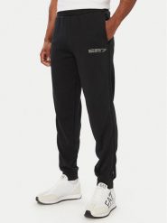 EA7 Emporio Armani Spodnie dresowe 7M002140 AF12660 U8134 Czarny Regular Fit. Czarne spodnie sportowe męskie EA7 Emporio Armani, m, bez wzorów, z dresówki. Za 549.99 zł.