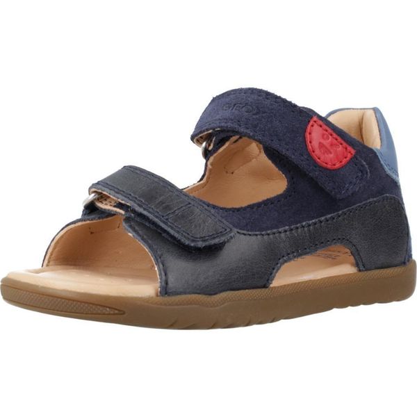 Sandały GEOX B S.MACCHIA B. A Niebieski. Niebieskie sandały męskie Geox, bez wzorów, ze skóry, bez zapięcia. Za 173.99 zł.