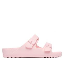 Klapki Scholl. Czerwone klapki damskie Scholl, bez wzorów, bez obcasa, bez zapięcia. Za 184.99 zł.